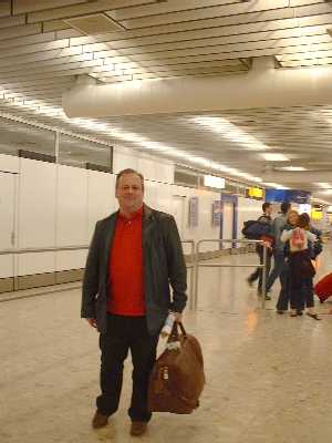 Agent Atkinson arrives at Geneva Airport