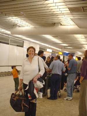 Agent Dianne Boden arrives at Geneva Airport